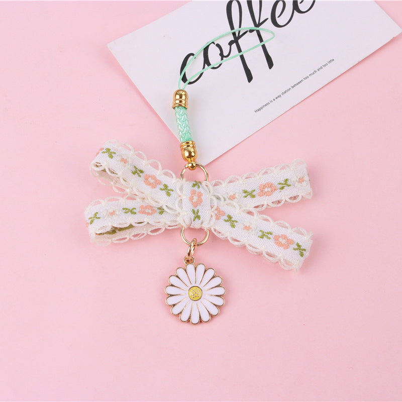 Wholesale Zinc Alloy Daisy Lace Keychain